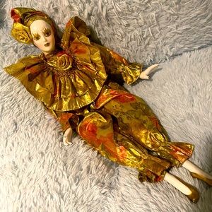 Aahana ~Haunted doll ~ Harlequin 17” French Mime Jester~Money Attracting